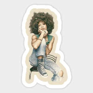 VINTAGE ERYKAH BADU SHOES Sticker